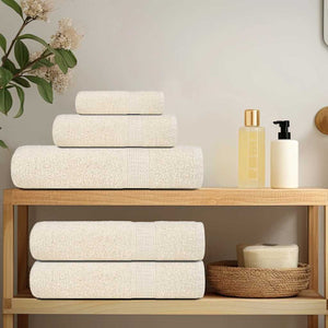 vidaXL Guest Towels FROGN 2 pcs. Cream 30x50 cm 360 gsm