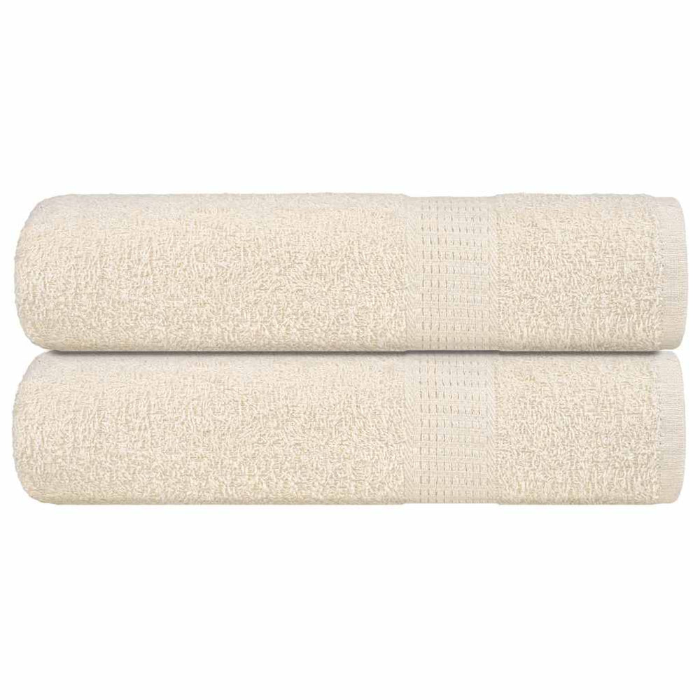 vidaXL Shower Towels FROGN 2 pcs. Cream 70x140 cm 360 g/m²