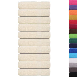 vidaXL Bath Towels FROGN 10 pcs. Cream 100x150 cm 360 gsm