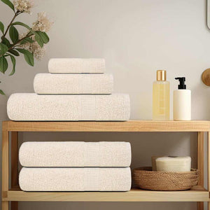 vidaXL Bath Towels FROGN 10 pcs. Cream 100x150 cm 360 gsm