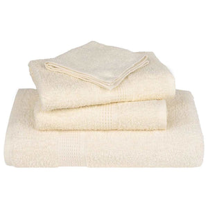 vidaXL Bath Towels FROGN 10 pcs. Cream 100x150 cm 360 gsm