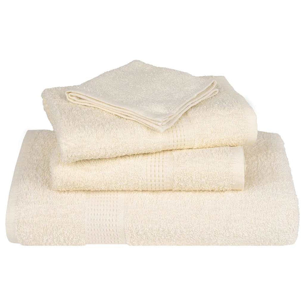 vidaXL Bath Towels FROGN 10 pcs. Cream 100x150 cm 360 gsm
