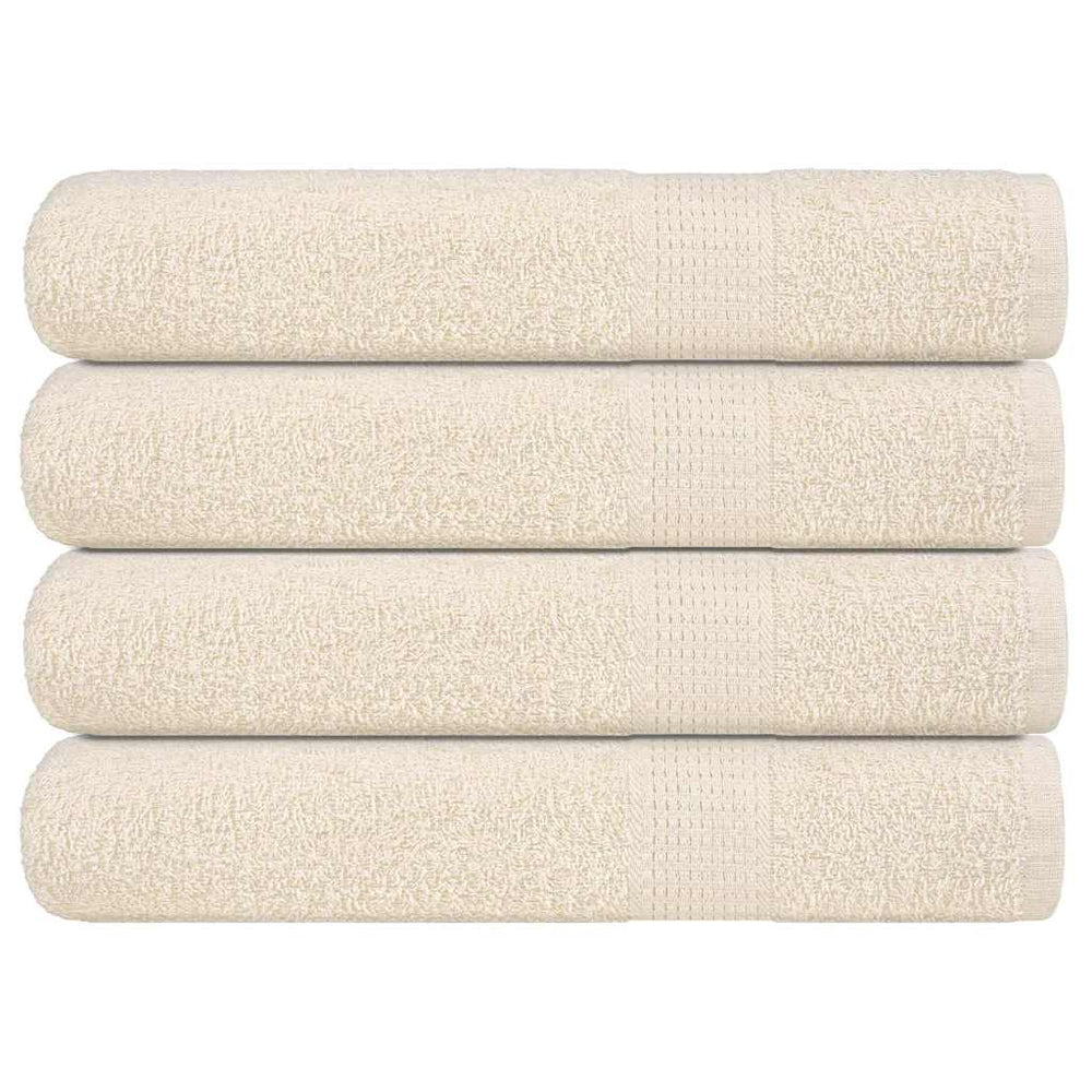 vidaXL Sauna Towels FROGN 4 pcs Cream 80x200 cm 360 gsm