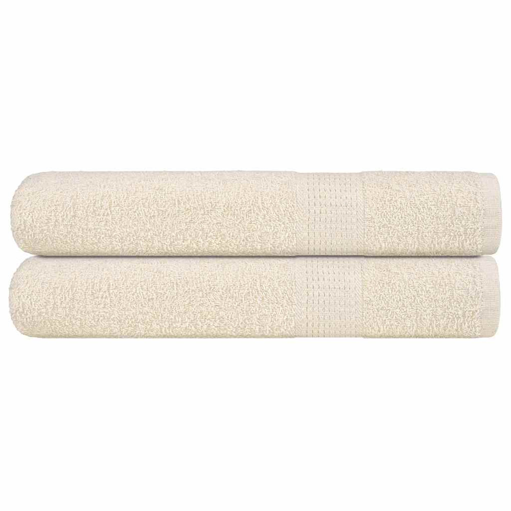 vidaXL Towels FROGN 2 pcs. Cream 100x200 cm 360 gsm