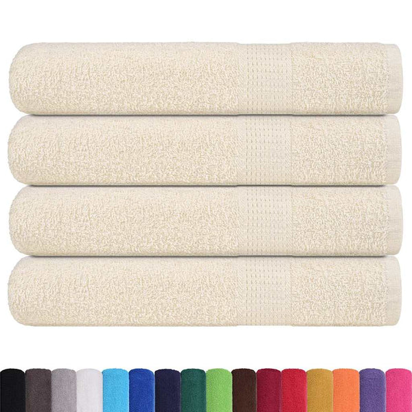 vidaXL Towels FROGN 4 pcs. Cream 100x200 cm 360 gsm