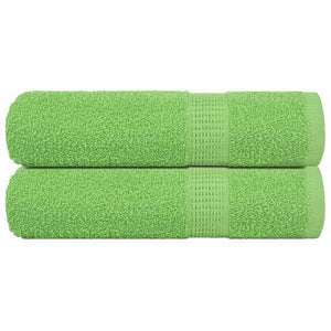 vidaXL Bath Towels FROGN 2 pcs Apple Green 100x150 cm 360 g/m²