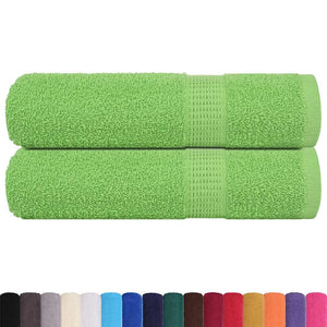 vidaXL Bath Towels FROGN 2 pcs Apple Green 100x150 cm 360 g/m²