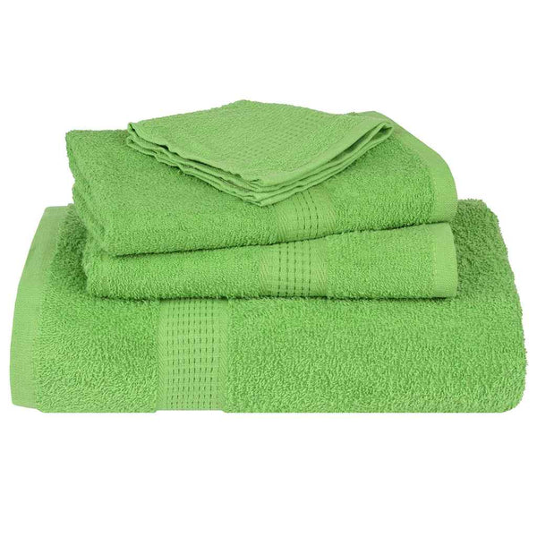 vidaXL Bath Towels FROGN 2 pcs Apple Green 100x150 cm 360 g/m²