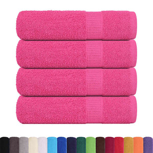 vidaXL FROGN Towels 4 pcs. Pink 50x100 cm 360 gsm
