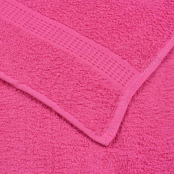 vidaXL FROGN Shower Towels 10 pcs. Pink 70x140 cm 360 gsm