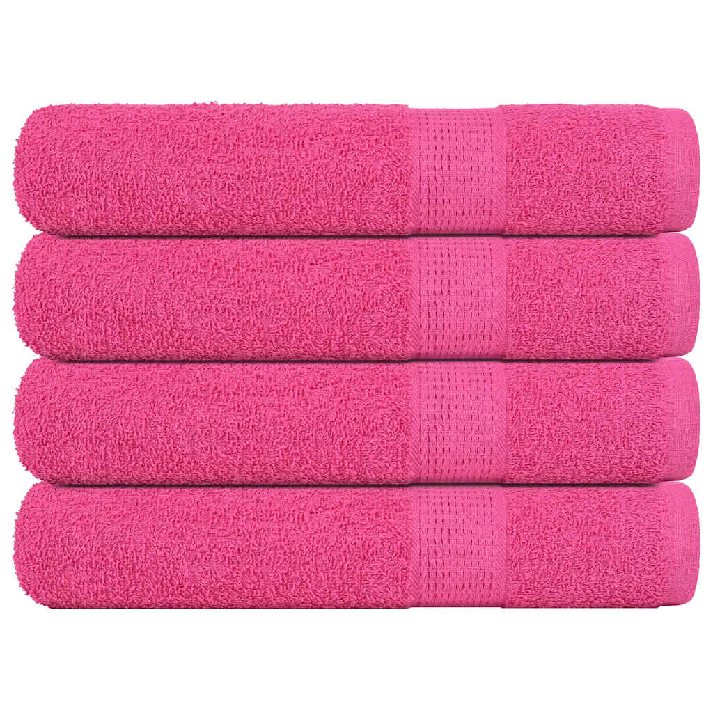 vidaXL Sauna Towels FROGN 4 pcs. Pink 80x200 cm 360 gsm