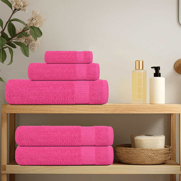 vidaXL Sauna Towels FROGN 4 pcs. Pink 80x200 cm 360 gsm