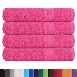 vidaXL Towels FROGN 4 pcs. Pink 100x200 cm 360 gsm