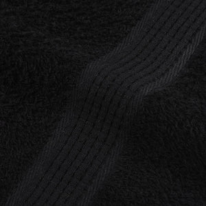 vidaXL 8-Piece Towel Set FROGN Black 360 gsm