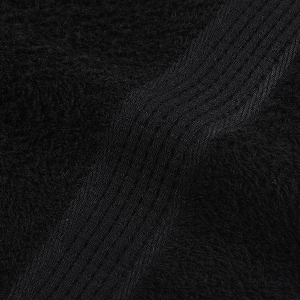 vidaXL 8-Piece Towel Set FROGN Black 360 gsm
