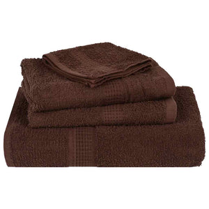 vidaXL 12-Piece Towel Set FROGN Brown 360 gsm