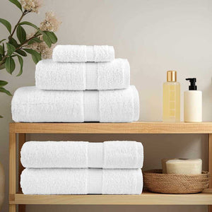 vidaXL Guest Towel SOLUND 2 pcs White 15 x 21 cm 550 gsm