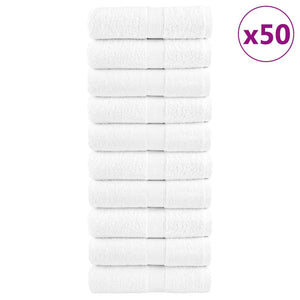 vidaXL Premium Guest Towels SOLUND 50 pcs. White 30x50 cm 600 gsm
