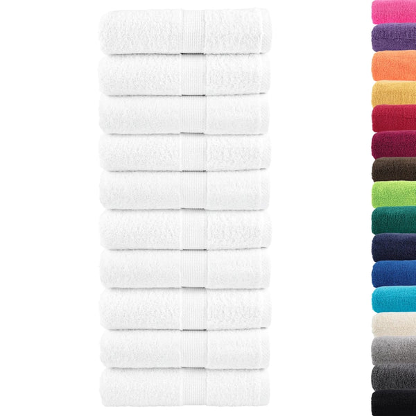 vidaXL Premium Guest Towels SOLUND 50 pcs. White 30x50 cm 600 gsm