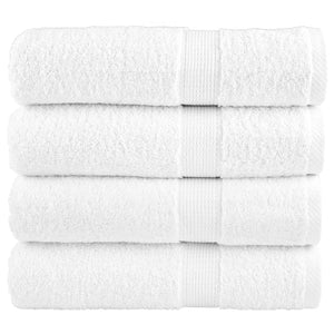 vidaXL Premium Bath Towels SOLUND 4 pcs. White 100x150 cm 600 gsm