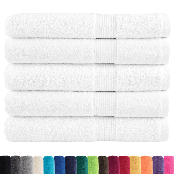 vidaXL Premium Sauna Towels SOLUND 50 pcs. White 80x200 cm 600 gsm