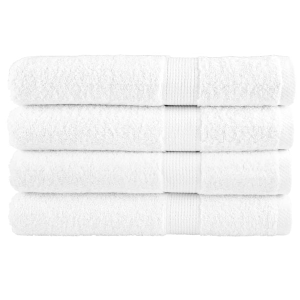 vidaXL Premium Towels SOLUND 4 pcs. White 100x200 cm 600 gsm