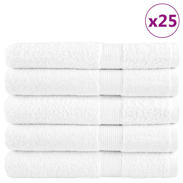 vidaXL Premium Towels SOLUND 50 pcs. White 100x200 cm 600 gsm
