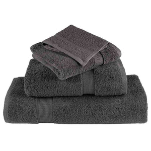 vidaXL Guest Towel SOLUND 10 pcs Anthracite 15 x 21 cm 550 gsm