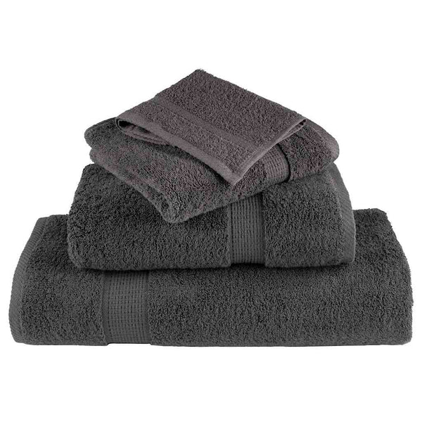 vidaXL Guest Towel SOLUND 10 pcs Anthracite 15 x 21 cm 550 gsm
