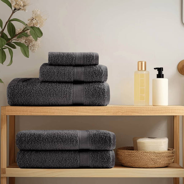 vidaXL Premium Guest Towels SOLUND 50 pcs. Anthracite 30x50 cm 600 gsm