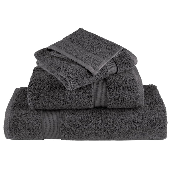 vidaXL Premium Guest Towels SOLUND 50 pcs. Anthracite 30x50 cm 600 gsm