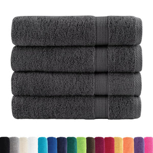vidaXL Premium Towels SOLUND 4 pcs. Anthracite 50x100 cm 600 gsm