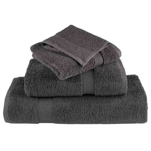 vidaXL Premium Towels SOLUND 50 pcs. Anthracite 100x200 cm 600 g/m²