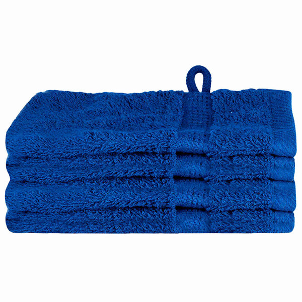 vidaXL Guest Towel SOLUND 4 pcs Blue 15 x 21 cm 550 gsm