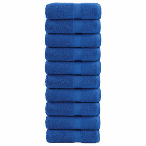 vidaXL Premium Washcloths SOLUND 10 pcs. Blue 30x30 cm 600 gsm