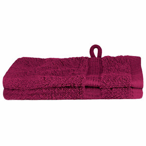 vidaXL Guest Towel SOLUND 2 pcs Bordeaux 15 x 21 cm 550 gsm
