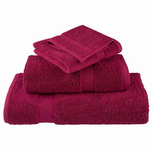 vidaXL Guest Towel SOLUND 2 pcs Bordeaux 15 x 21 cm 550 gsm