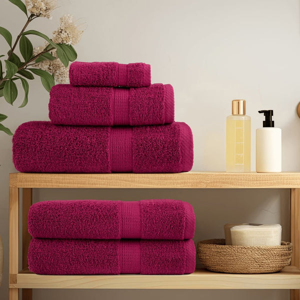 vidaXL Premium Washcloths SOLUND 10 pcs. Bordeaux 30x30 cm 600 g/m²