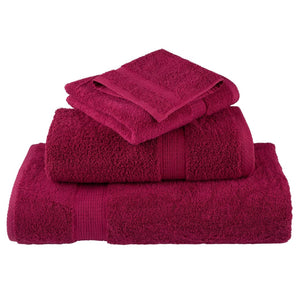 vidaXL Premium Washcloths SOLUND 10 pcs. Bordeaux 30x30 cm 600 g/m²
