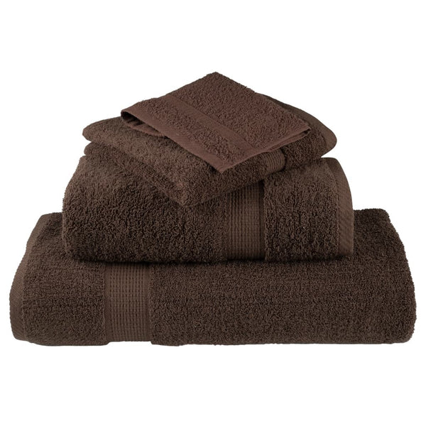 vidaXL Premium Shower Towels SOLUND 2 pcs. Brown 70x140 cm 600 gsm