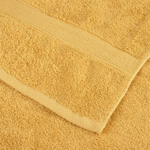 vidaXL Premium Washcloths SOLUND 2 pcs. Gold 30x30 cm 600 g/m²