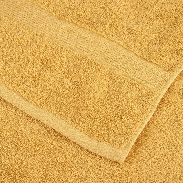 vidaXL Premium Washcloths SOLUND 2 pcs. Gold 30x30 cm 600 g/m²