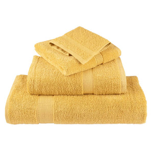 vidaXL Premium Washcloths SOLUND 4 pcs Gold 30x30 cm 600 g/m²