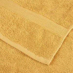 vidaXL Premium Guest Towels SOLUND 4 pcs Gold 30x50 cm 600 gsm