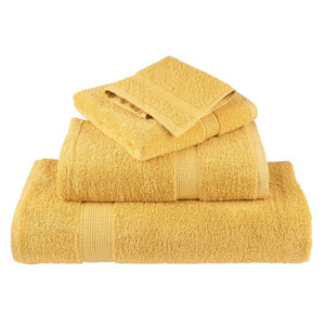 vidaXL Premium Towels SOLUND 2 pcs. Gold 100x200 cm 600 gsm
