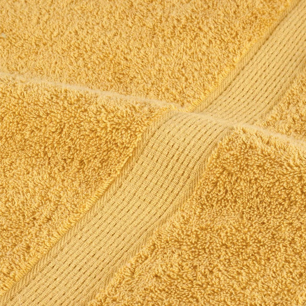 vidaXL Premium Towels SOLUND 2 pcs. Gold 100x200 cm 600 gsm