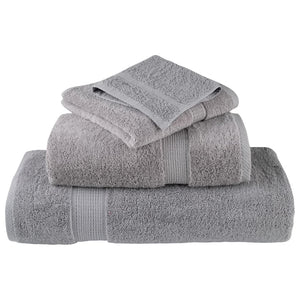 vidaXL Premium Guest Towels SOLUND 4 pcs. Grey 30x50 cm 600 gsm