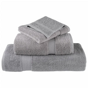 vidaXL Premium Guest Towels SOLUND 10 pcs Grey 30x50 cm 600 g/m²