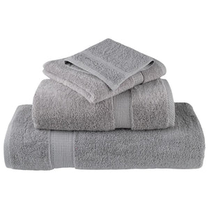 vidaXL Premium Towels SOLUND 10 pcs. Grey 50x100 cm 600 g/m²