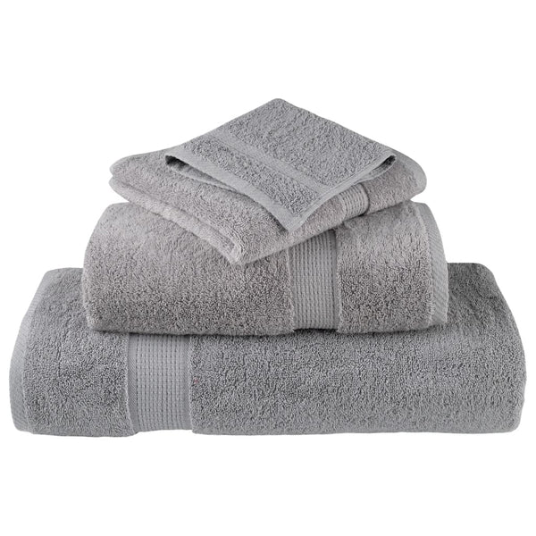 vidaXL Premium Towels SOLUND 10 pcs. Grey 50x100 cm 600 g/m²